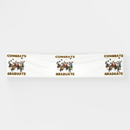 Glückwunsch Graduate 2.5x12 Vinyl Banner
