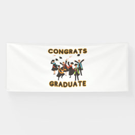 Glückwunsch Graduate 4x10 Vinyl Banner