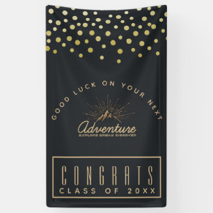 Glückwunsch Graduate Adventure Mountain mit Sonnen Banner