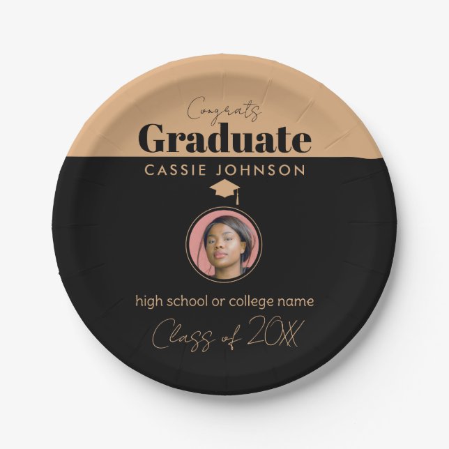 Glückwunsch Graduate Class of 2023 Pappteller (Vorderseite)