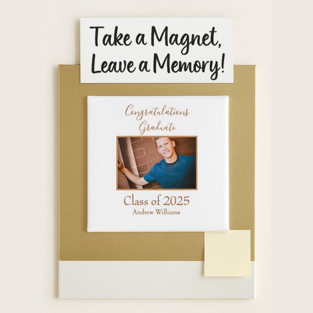Glückwunsch Graduate Class of 20XX Foto Magnet (Von Creator hochgeladen)