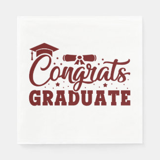 Glückwunsch Graduate Serviette