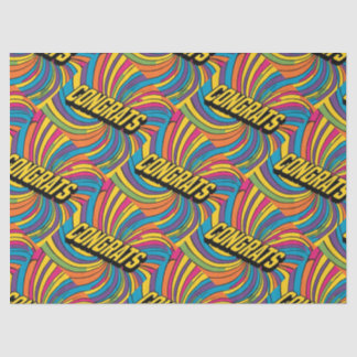 "Glückwunsch" Groovy Wrapping Paper Seidenpapier