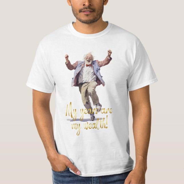 Glückwunsch Großvater Personalisiert T-Shirt (Vorderseite)