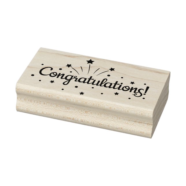 Glückwunsch Gummistempel (Stempel)