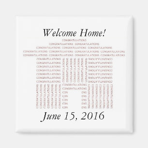 Glückwunsch-Haus-Gewohnheits-Magnet Magnet