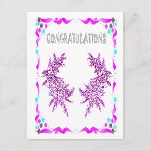 Glückwunsch - Heidekräuter Postkarte