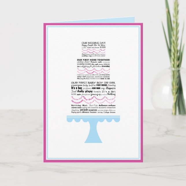 Glückwunsch Hochzeit Grußkarte Karte (Vorderseite)
