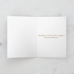 Glückwunsch-Hochzeitshäschen-Paar Floristische Gra Karte