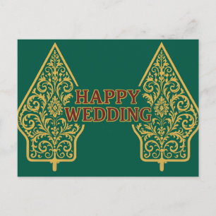 Glückwunsch-Hochzeitskarten Postkarte