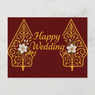 Glückwunsch-Hochzeitskarten Postkarte