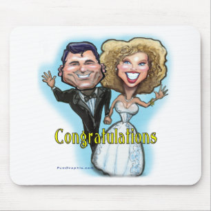 Glückwunsch Hochzeitspumpen Mousepad