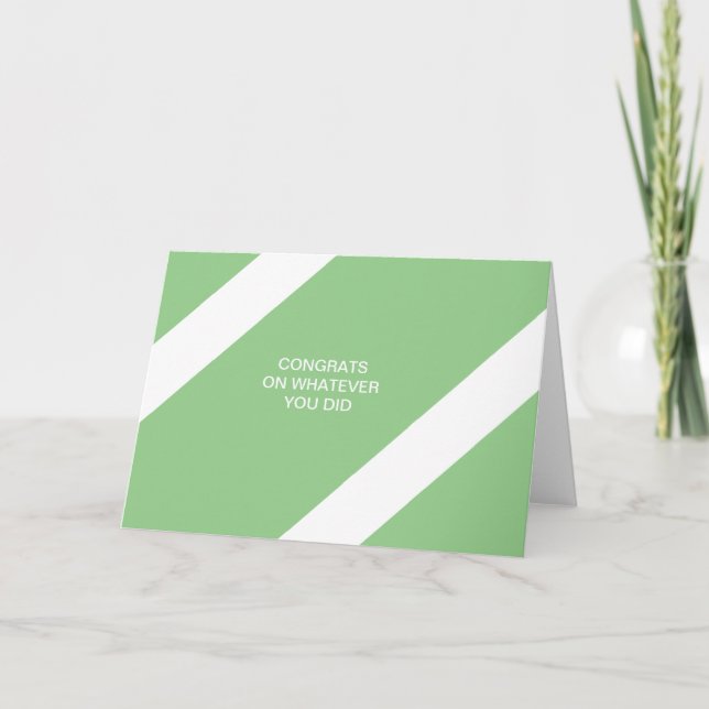 Glückwunsch Karte (Vorderseite)