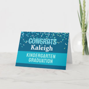 Glückwunsch! Kindergarten Abschluss Karte! Karte