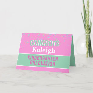 Glückwunsch! Kindergarten Abschluss Karte! Karte