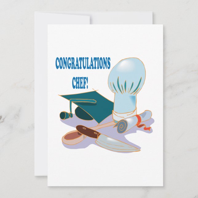 Glückwunsch-Koch Einladung (Vorderseite)