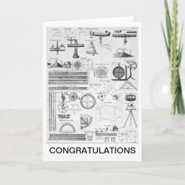 Glückwunsch-Land-Feldmesser-Karte Karte