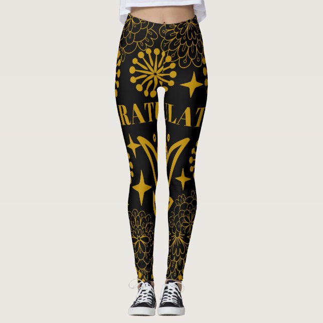 Glückwunsch Leggings (Vorderseite)