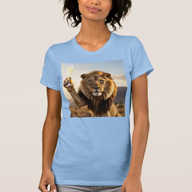 Glückwunsch Löwe T-Shirt (Vorderseite)