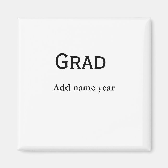 Glückwunsch mit Abschluss geben die Namensklasse d Magnet (Vorne)