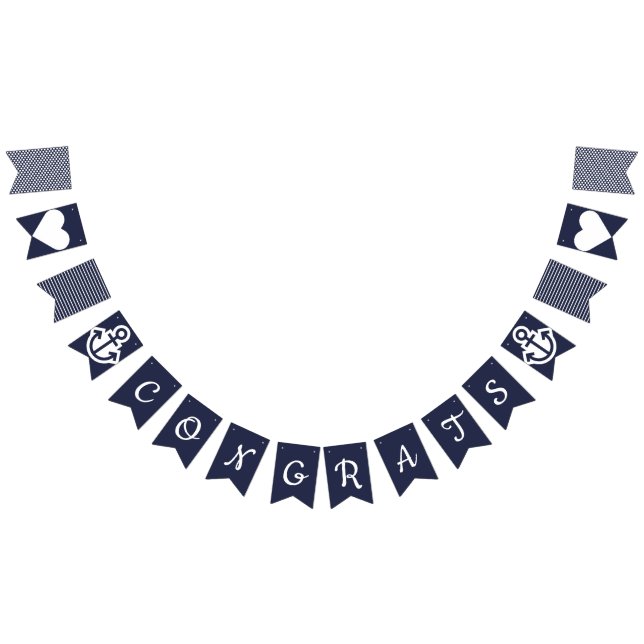 Glückwunsch Nautic Bunting Wimpelkette (Alle)
