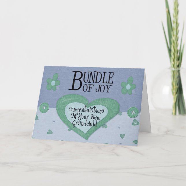 Glückwunsch Neue Großeltern-Karte Karte (Vorderseite)