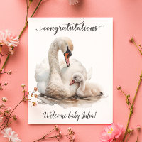 Glückwunsch New Baby Swan Mutter