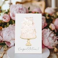 Glückwunsch Peony Wedding Cake