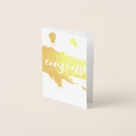 Glückwunsch Pinselstrich aufdecken Folienkarte