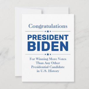 Glückwunsch Präsident Biden Most Voted Candidate