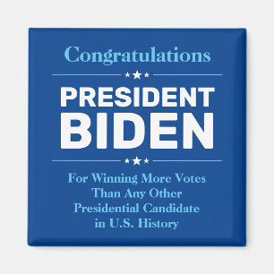 Glückwunsch Präsident Biden Most Voted Candidate B Magnet