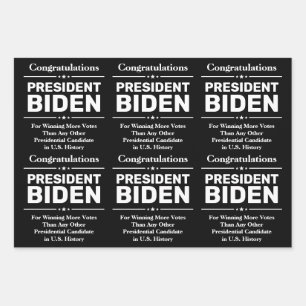 Glückwunsch Präsident Biden Most Voted Candidate Geschenkpapier Set