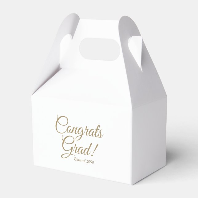 Glückwunsch schreiben goldenes Skript-Klasse Geschenkschachtel (Vorderseite)