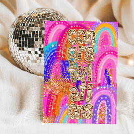 Glückwunsch Sequin Karte