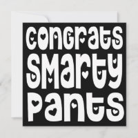 Glückwunsch Smarty Pants Texthearts Test Schwarz