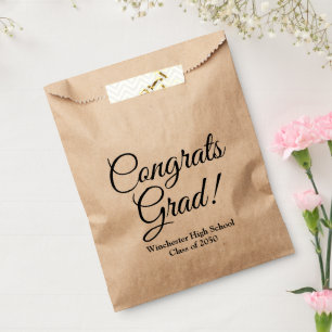 Glückwunsch studieren klassische, elegante Schule Geschenktütchen