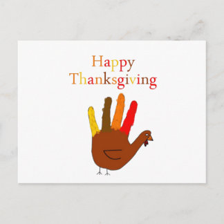 Glückwunsch Thanksgiving, die Türkei Zeichnend Feiertagspostkarte