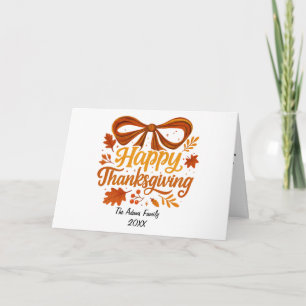 Glückwunsch Thanksgiving Faltes Holidaycard , viel Dankeskarte