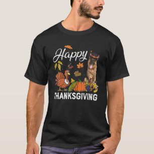 Glückwunsch Thanksgiving Niedlicher deutscher Hir T-Shirt