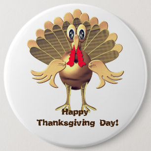 Glückwunsch Thanksgiving Türkei, Personalisiert Button