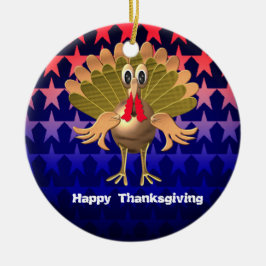Glückwunsch Thanksgiving Türkei, Personalisiert Keramik Ornament