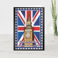 Glückwunsch UK Citizenship Britain Flag