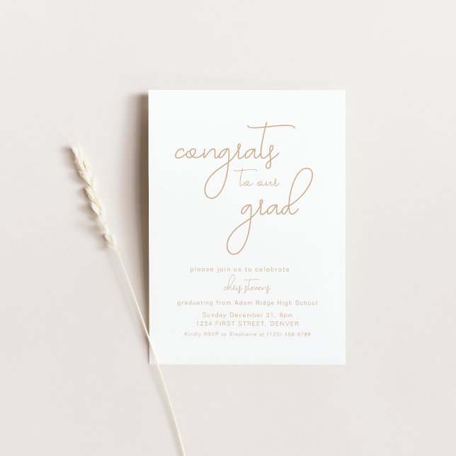 Glückwunsch unserer Grad-Party Einladung (Von Creator hochgeladen)