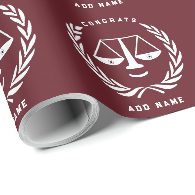 Glückwunsch von Juristen Geschenkpapier (Rolleneckpunkt)