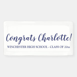 Glückwunsch White Marine benutzerdefinierte Skript Banner