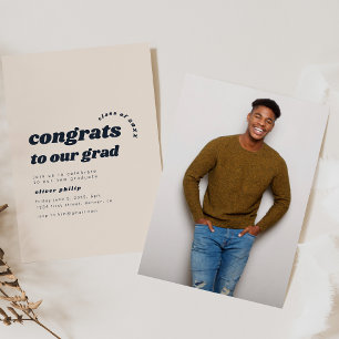 Glückwunsch zu unserem einfachen Abschluss Einladung