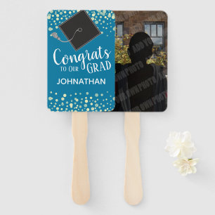 Glückwunsch zu unserem Grad Confetti-Foto Fächer