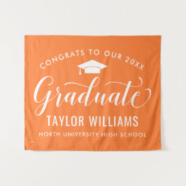 Glückwunsch zu unserem Orange-Abschluss 2023 Wandteppich