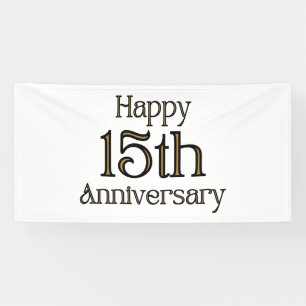 Glückwunsch zum 15-jährigen Jubiläum 4x8 Vinyl Ban Banner