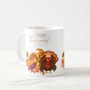 Glückwunsch zum Erntedankfest Niedliche Türkei, Ho Kaffeetasse